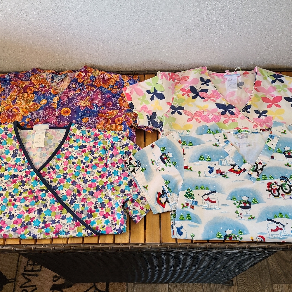 Nursing Scrub Tops